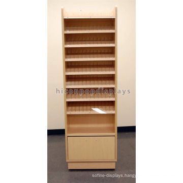 Retail Store Wood Floor Display Unit Cosmetic Shop Beauty Product Wholesale Nail Polish Display Stand